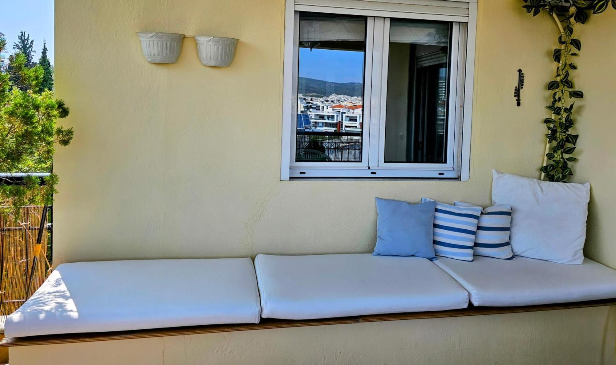 Celestial Garden-Thessaloniki'S Modern, Eclectic Penthouse With An Amazing View And Veranda Eksteriør billede